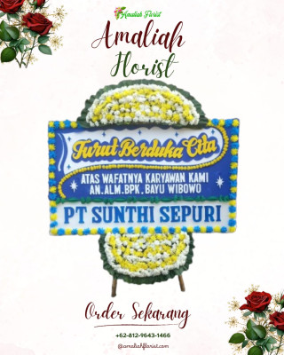 Papan Bunga Duka di Kebayoran Lama