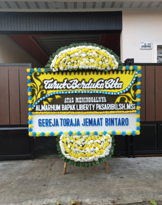 Papan Bunga Duka di Kebayoran Lama