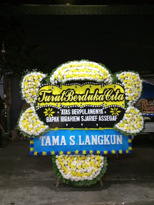 Papan Bunga Duka di Kebayoran Lama