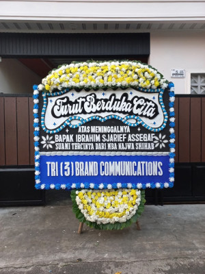 Papan Bunga Duka di Kebayoran Lama